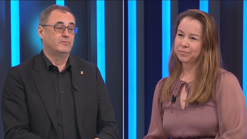 Turkovy hezké oči ocení hlavně dámy, glosoval Šťastný. Ne, vyděsila se Šebelová ve studiu