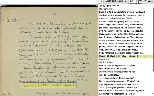 Jen přečíst, nebo i přeložit či vyhledat? Kroniky zájemcům pomáhá odtajnit AI